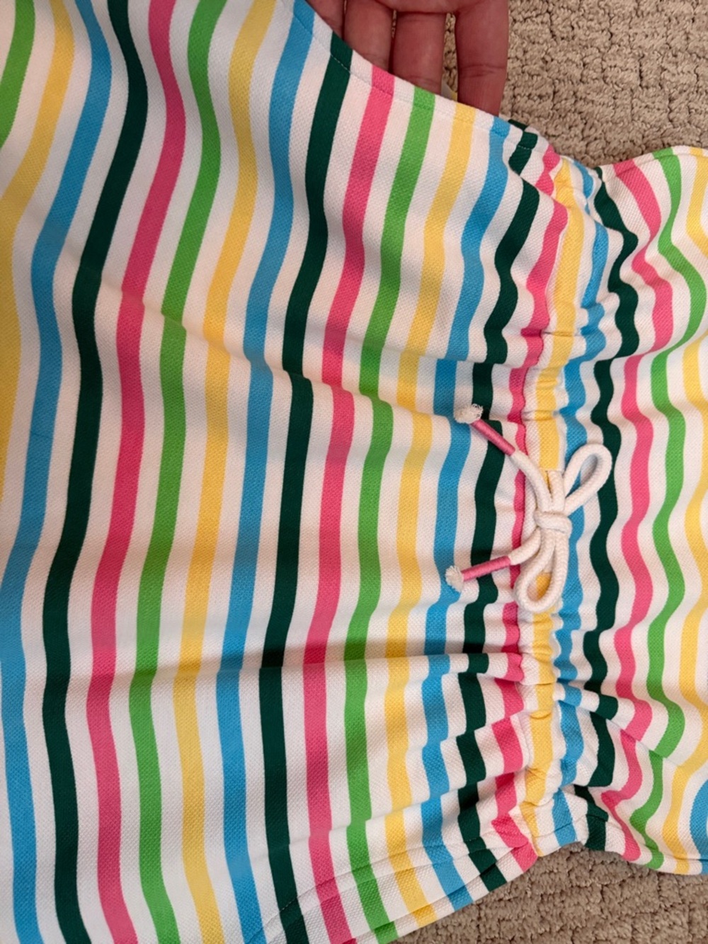 NWT Masters Multicolored Striped Sleeveless Dress Girls Size M 8/10 - Picture 3 of 4